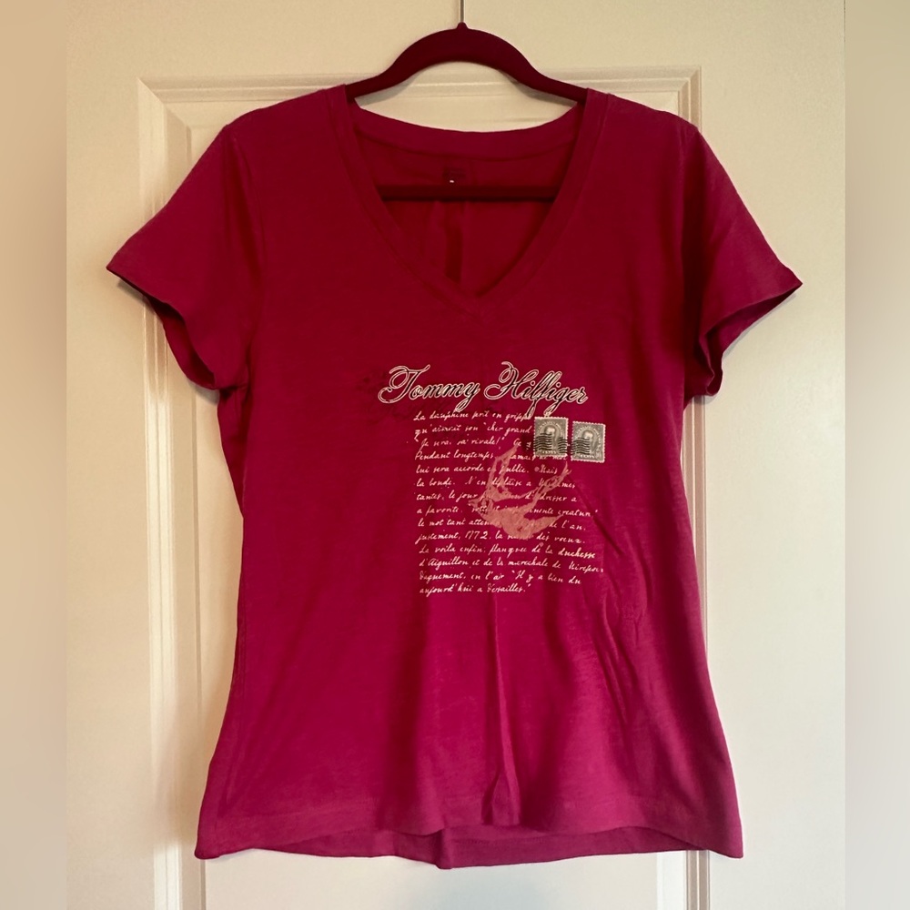 Pink Tommy Hilfiger Embellished T Shirt